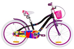 Велосипед Детский FORMULA CREAM 20д. Черно-фиолетовый, Черный