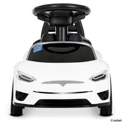 Машинка-каталка толокар Tesla Белая