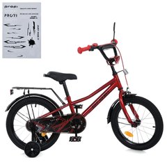 Велосипед детский от 6 лет Profi Prime+ 18" Red, Red