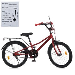 Велосипед детский от 6 лет Profi Prime+ 20" Red, Red