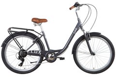 Міський велосипед 26" Dorozhnik LUX AM 2022 (темно-сірий)