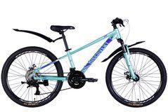 Велосипед підлітковий AL 24" Discovery QUBE DD CS рама-11,5" світло-бірюзовий 2025