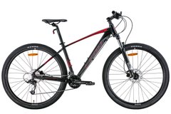 Чоловічий велосипедд 29" Leon TN-70 AM Hydraulic lock out HDD 2022 (чорний з червоним (м))