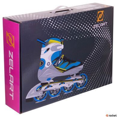 Роликові ковзани дитячі розсувні Zel art Z-1501 (PL, PVC, колесо PU, алюм. рама, кольори в асортименті)