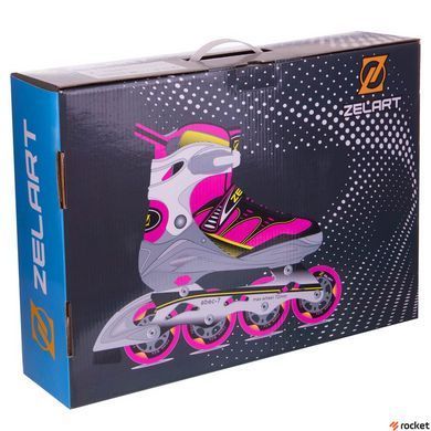 Роликові ковзани дитячі розсувні Zel art Z-1501 (PL, PVC, колесо PU, алюм. рама, кольори в асортименті)