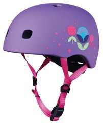 Шолом дитячий Micro Floral Purple LED Розмір M (52-56)