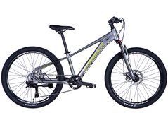 Велосипед підлітковий AL 24" Formula ZEPHYR 3.0 DD CS рама-12" сірий із зеленим 2026