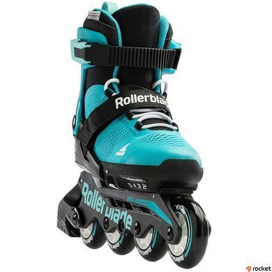 Роликовые коньки детские Rollerblade Microblade 2023 aqua-black 36.5-40