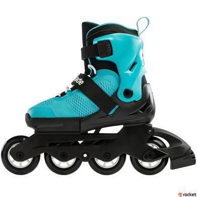 Роликовые коньки детские Rollerblade Microblade 2023 aqua-black 36.5-40