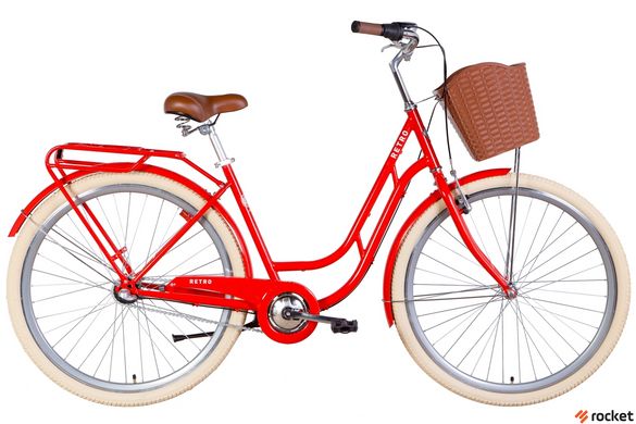 Городской велосипед 28" Dorozhnik RETRO PH 2022 SHIMANO NEXUS (оранжевый )