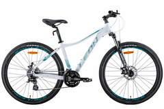 Гірський велосипед 27.5" Leon XC-LADY AM Hydraulic lock out DD 2022 (білий з бірюзовим)
