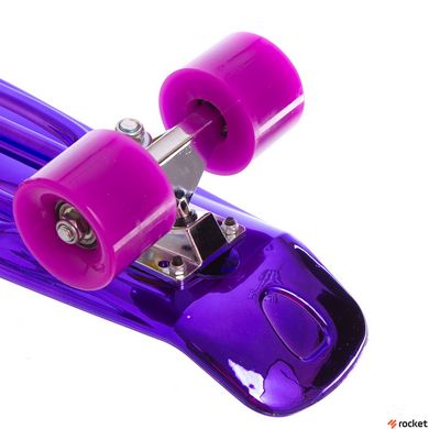 Скейтборд Пенні Борд Фіолетовий з металізованого декою, фиолетовый