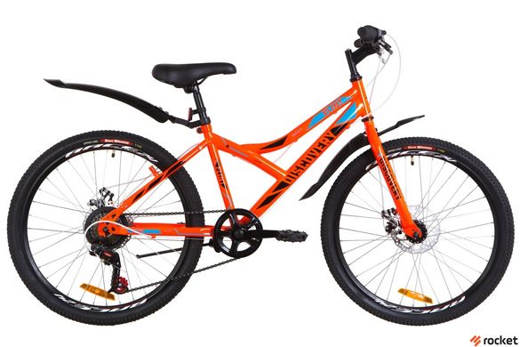Велосипед Подростковый Discovery FLINT DD 24д. Оранжевый, оранжевый