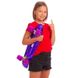 Скейтборд Пенни Борд Фиолетовый с метализированной декой, фиолетовый