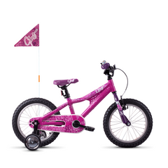 Велосипед детский от 4 лет Ghost POWERKID 16" , розово-фиолетово-белый, 20121