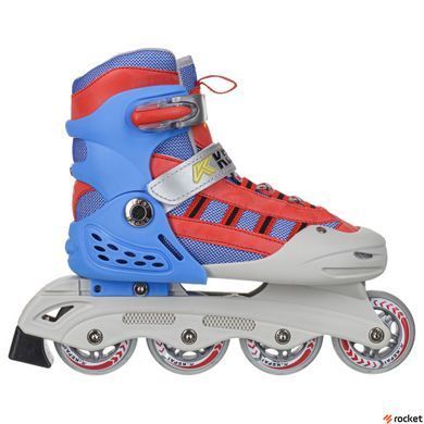 Роликовые коньки раздвижные KEPAI SK-320 (28-39) (PL,PVC, кол.PU, пласт.рама, цвета в ассортименте)