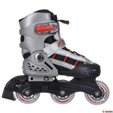 Роликовые коньки раздвижные KEPAI SK-320 (28-39) (PL,PVC, кол.PU, пласт.рама, цвета в ассортименте)