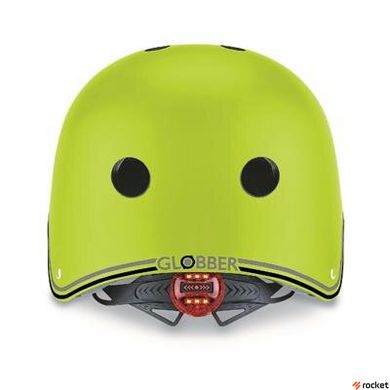 Шлем защитный детский GLOBBER с фонариком Красный Размер XXS (48-53)