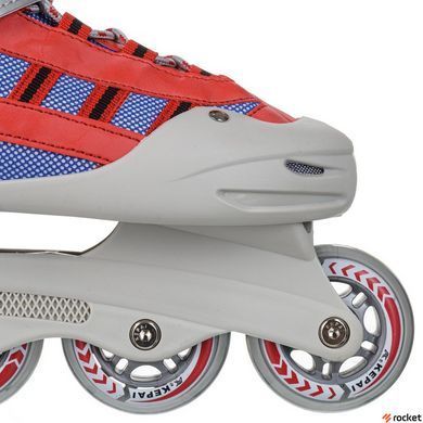 Роликовые коньки раздвижные KEPAI SK-320 (28-39) (PL,PVC, кол.PU, пласт.рама, цвета в ассортименте)