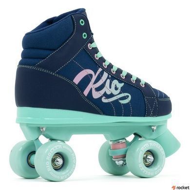 Ролики квады Rio Roller Lumina navy-green, 35.5