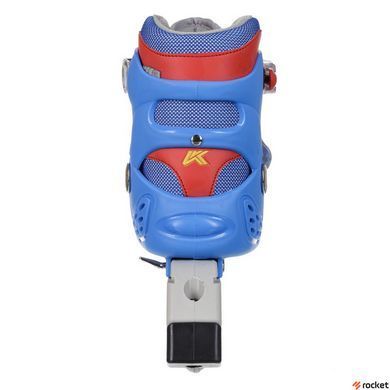 Роликовые коньки раздвижные KEPAI SK-320 (28-39) (PL,PVC, кол.PU, пласт.рама, цвета в ассортименте)