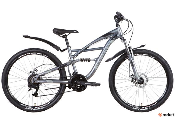 Чоловічий велосипедд 26" Discovery TRON AM2 DD 2022 (сріблясто-чорний (м))
