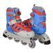 Роликовые коньки раздвижные KEPAI SK-320 (28-39) (PL,PVC, кол.PU, пласт.рама, цвета в ассортименте)
