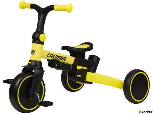 Трехколесный велосипед Cruiser Milano 001 6in1 Yellow