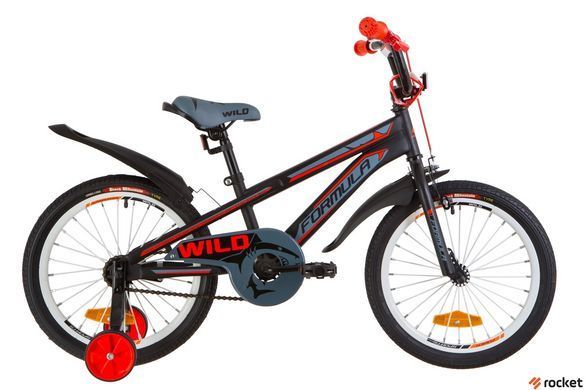 Велосипед Детский FORMULA WILD 18д. Черный, Черный