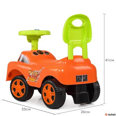Машинка каталка-толокар Mega Car Оранжевая
