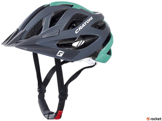 Шлем взрослый защитный Cratoni Miuro Серый/Зеленый XL (58-62 см), серый, XL