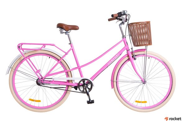 Городской велосипед Dorozhnik COMFORT FEMALE PH 28д. Розовый