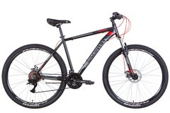 Гірський велосипед AL 29" Discovery BASTION AM DD рама-2022 (чорно-червоний (м))