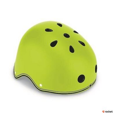 Шлем защитный детский GLOBBER с фонариком Зеленый Размер XXS (45-51)