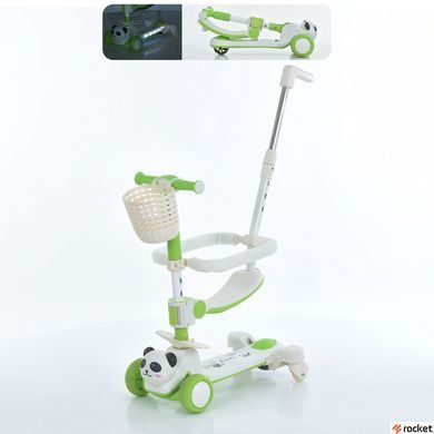 Трехколесный самокат Itrike Panda Green