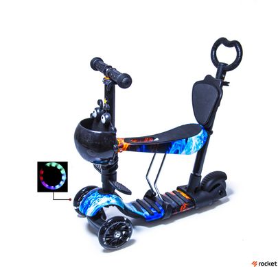 Самокат від 1 року Scooter 5in1 Fire and Ice