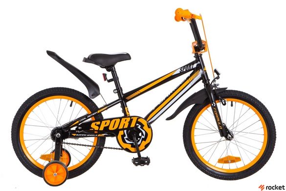 Велосипед Детский FORMULA SPORT 18д. Черно-оранжевый, Черно-оранжевый