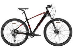 Дорослий велосипед 29" Leon TN-60 AM Hydraulic lock out HDD 2022 (чорний з червоним (м))