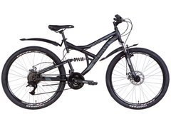 Гірський велосипед 26" Discovery CANYON AM2 DD 2022 (чорно-сірий (м))