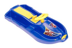 Санки детские с рулем Plastkon Snow boat синие