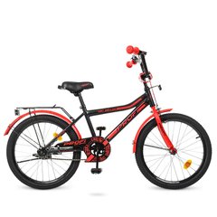 Велосипед Дитячий Top Grade 20д. Чорно-червоний, черно-красный