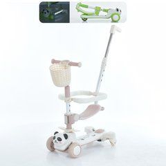 Трехколесный самокат Itrike Panda Pink