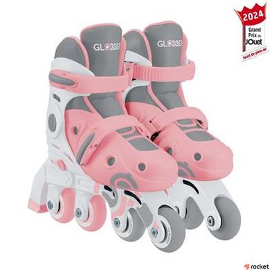 Роликовые коньки GLOBBER 2в1 пастельно-розовые 30-33