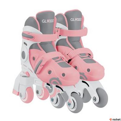 Роликовые коньки GLOBBER 2в1 пастельно-розовые 30-33