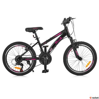 Велосипед Дитячий Profi VEGA 20д. Чорно-рожевий, Черный