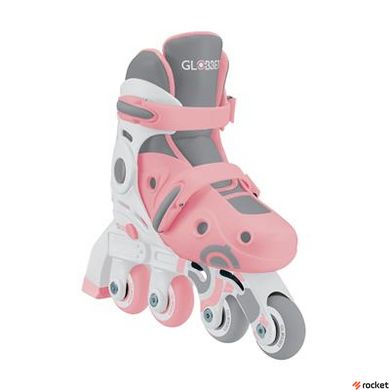 Роликовые коньки GLOBBER 2в1 пастельно-розовые 30-33