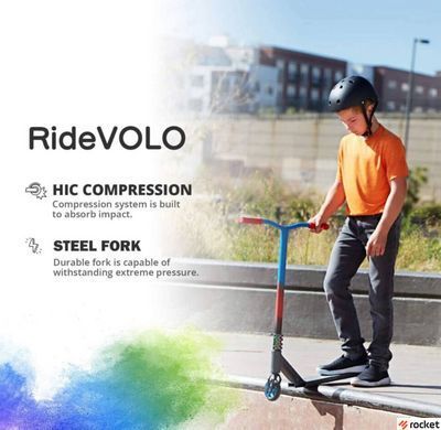 Трюковой самокат Maraton Ride Volo Silver T02 Blue