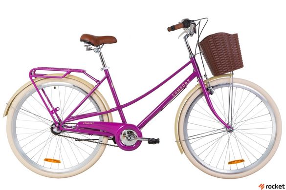 Міський велосипед Dorozhnik COMFORT FEMALE PH 28д. фіолетовий