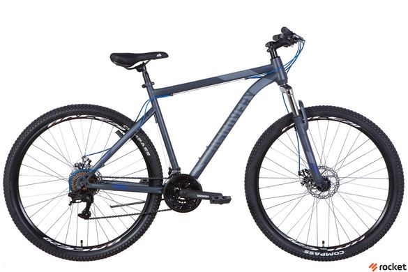 Мужской велосипед 29" Discovery TREK AM DD 2022 (темно-серый с синим (м))