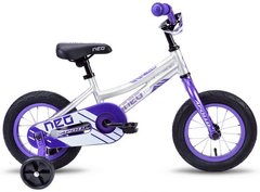 Велосипед Дитячий Apollo NEO girls 12д. Фіолетово-білий